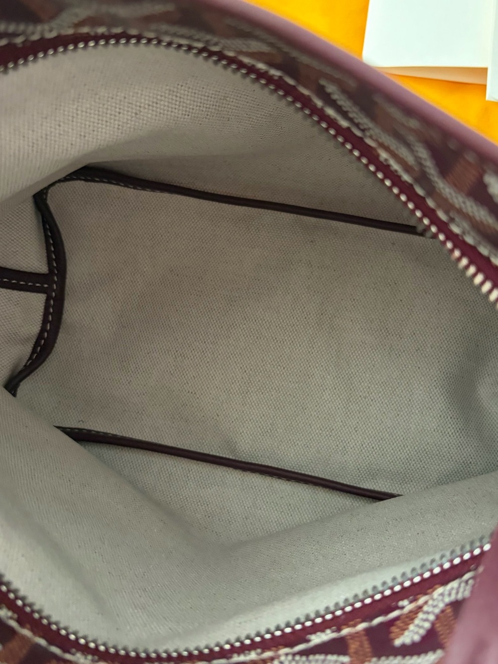 Goyard Mini Boheme Hobo Burgundy Authentic NWT - Picture 11 of 16